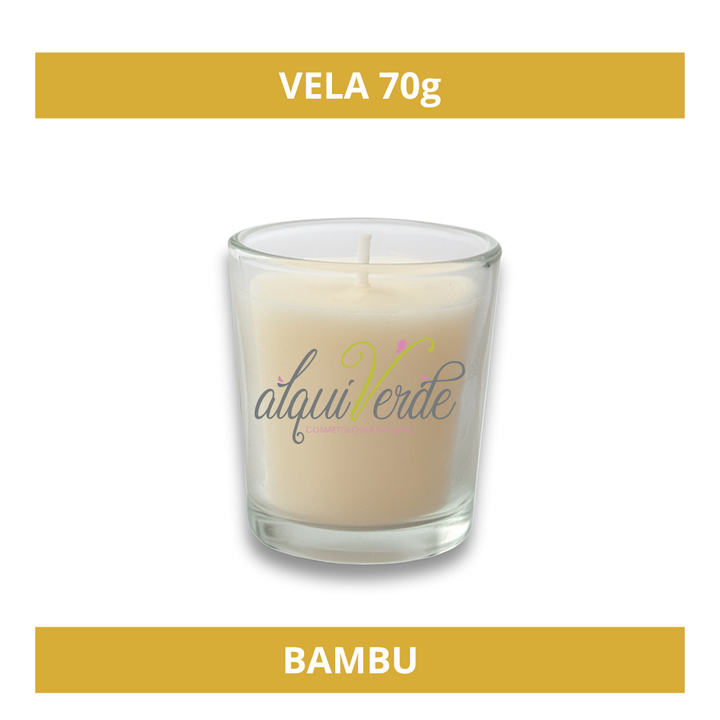Vela aromática de bambú