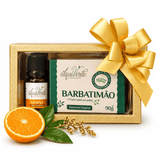 Kit com óleo essencial de Laranja e sabonete vegetal de Barbatimão