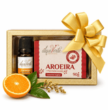 Kit com óleo essencial de Laranja e sabonete vegetal de Aroeira