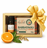 Kit com óleo essencial de Laranja e sabonete vegetal de Barbatimão com Aroeira